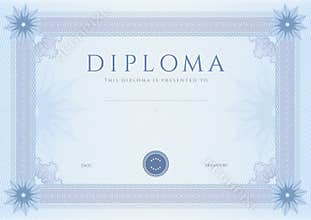 Diploma / Сertificate award template. Pattern