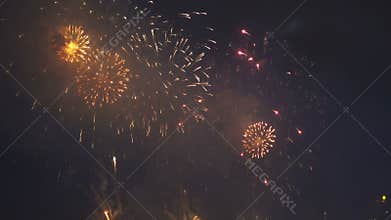Chinese New Year Fireworks in Hong Kong