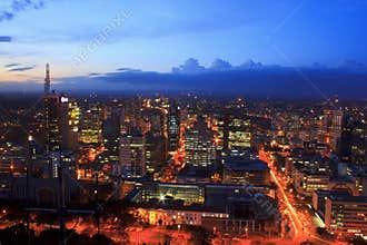 Nairobi Kenya at Night