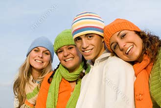 young group teens