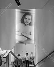 Anne Frank museum in Amsterdam. Diary of the jewish girl during Holocaust