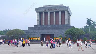 The Ho Chi Minh Mausoleum, a solemn