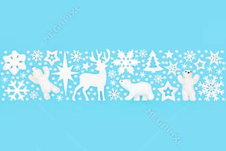 Christmas Eve North Pole Design Fantasy Pattern Banner