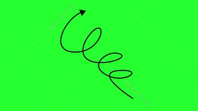 Stylized Cursive \'g\' with Upward Arrow on Bright Green Background Representing Growth, Direction