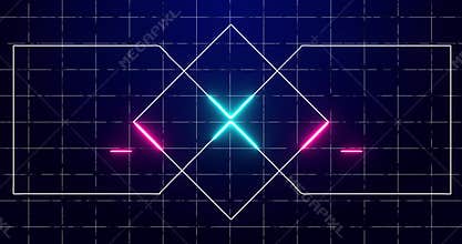 4K abstract digital data technology animated futuristic background.