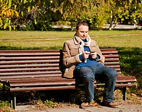 Young man with a mobile phone