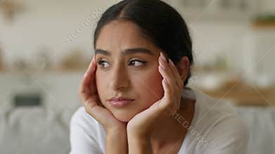 Stress sad upset frustrated ill sick unhealthy unwell unwanted pregnancy pregnant abortion Hindu woman Indian girl