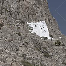 Historic monastery on cliffs