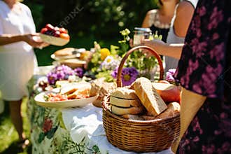 arriving at a potluck with a basket of sourdough sandwiches