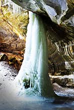 Frozen Ice Waterfall, Starved Rock State Park