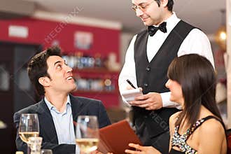 Couple having dinner