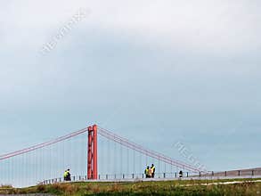 Sunset Reverie - Viewpoint Admiration of 25 de Abril Bridge
