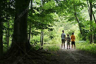 Children on Nature Hike