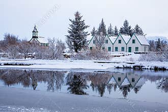 Thingvellir National Park during winter
