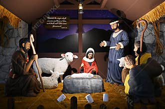 Christmas Nativity Scene at The Star Vista, Singapore
