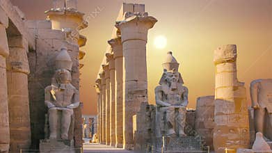 Luxor Temple, central temple of Amun-Ra, Luxor, Egypt