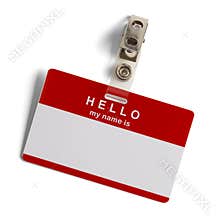 Hello My Name Is Tag
