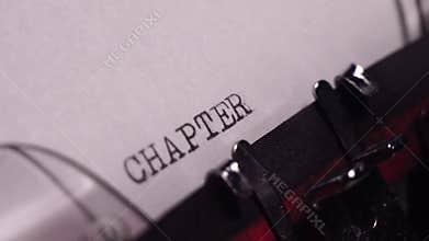 Chapter Two, Typing in Vintage Typewriter, Writing a Book or Novel, Macro