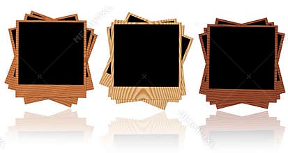 Wooden photo frames