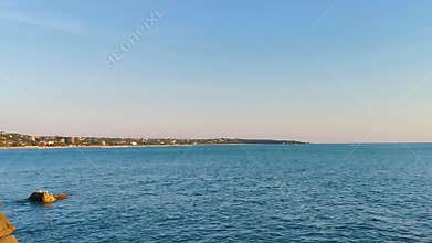 Beautiful nature seascape landscape natural panorama view Puerto Escondido Mexico
