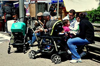 NYC: Families with Baby Strollers