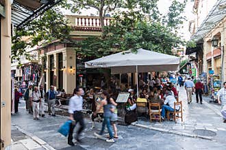 Plaka Neighbourhood Athens Greece