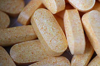 Close up of Coenzyme Q10 Pills