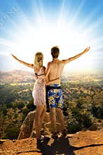 Couple in the mountains