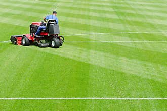 Mowing graas