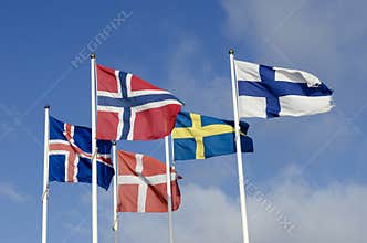 Nordic flags