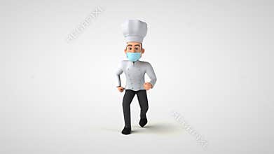 Fun 3D cartoon chef