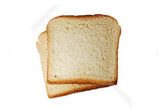 Toast bread slices isolated
