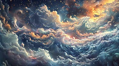 A cosmic sea of undulating waves carrying the secrets of the cosmos and connecting all corners of the universe