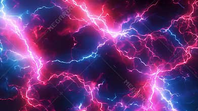 Electric Crackle The intense buzz and crackle of electricity can almost be heard in this closeup texture as the neon