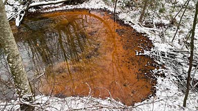 One of them has a mineral spring of iron-rich sulfur water