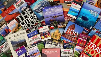 Large Selection of Travel Guides, Maps and Books