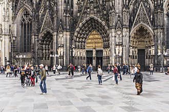The cathedral in Cologne, Germany.