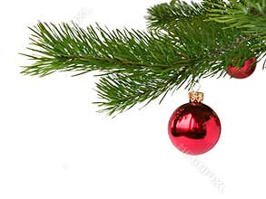 Red Christmas balls
