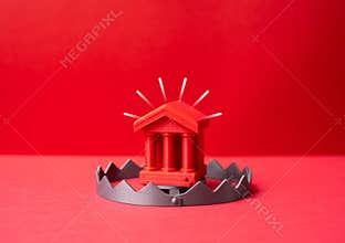 The Red Bank as bait in a trap. A threat to the banking system, bank failure