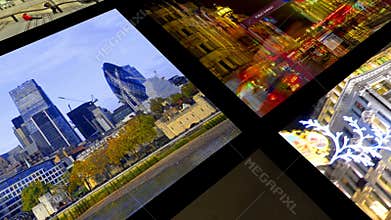 London montage collection postcard