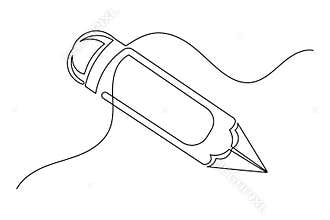 Creative drawing icon continuous outline drawing simple style artist tool