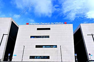 Hospital building in Collado Villalba ,January 24, 2026