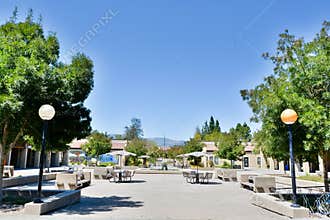 L Quad view at De Anza College, Cupertino