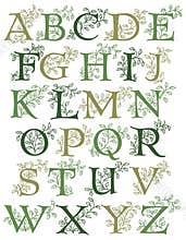 Botanical Alphabet/eps