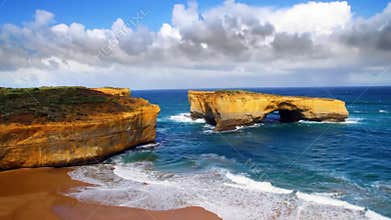 Twelve Apostles view in Australia