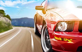 Red sport car