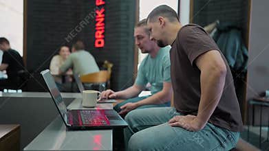 Business project team working together at meeting room at office. Programmers working in the office of a software