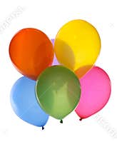 Bunch of colorful balloons