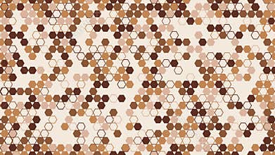 Vibrant Hexagonal Pattern with Bright Colors