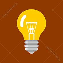 Light Bulb Shape as Inspiration Concept. Vector